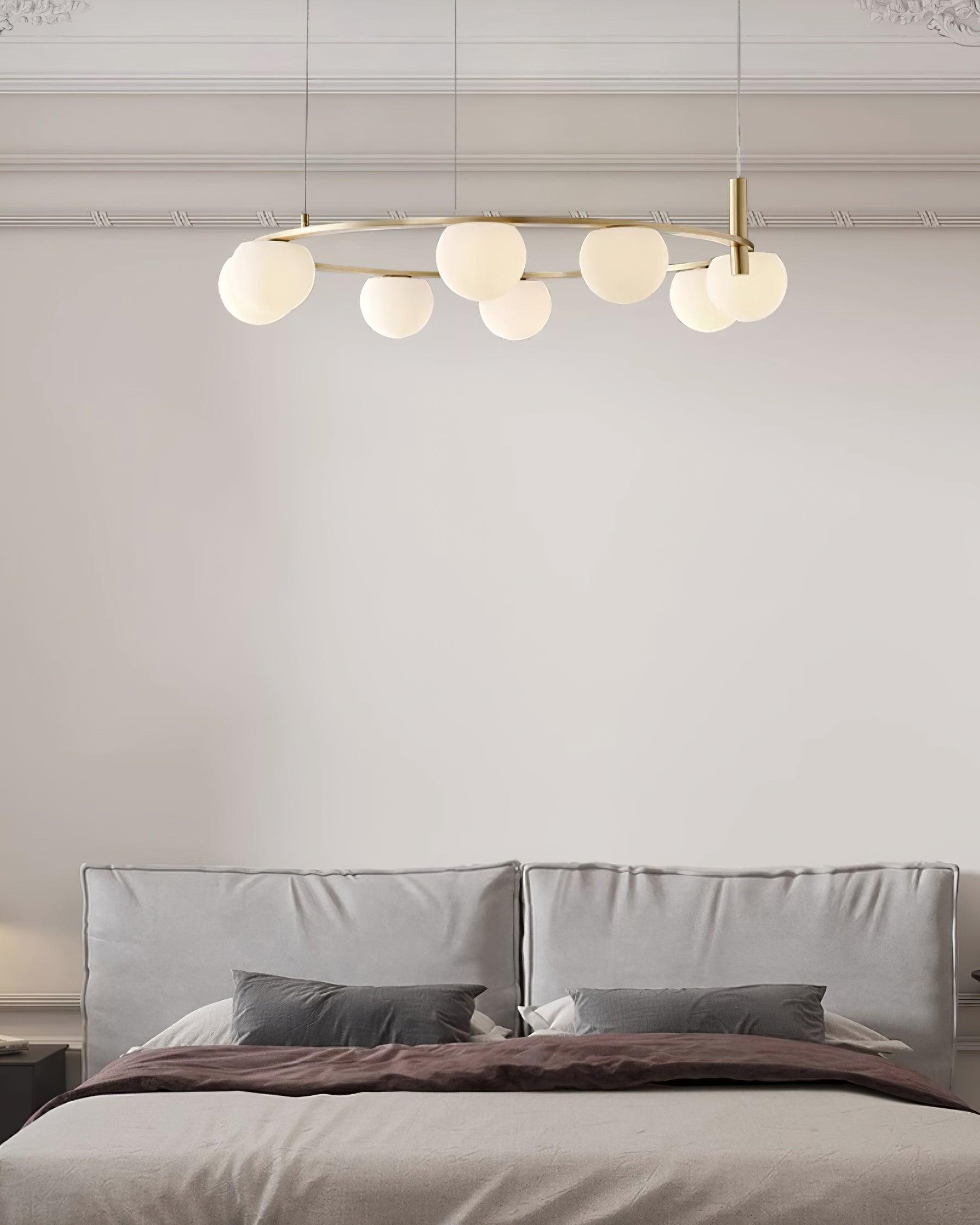 Nimbus Chandelier Moderne Anneau Sphères en Verre - Neutralighting