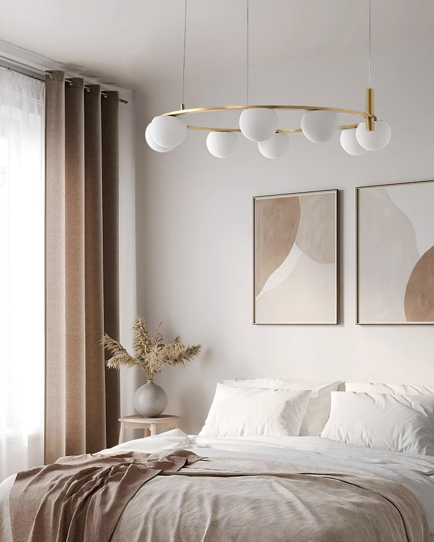 Nimbus Chandelier Moderne Anneau Sphères en Verre - Neutralighting