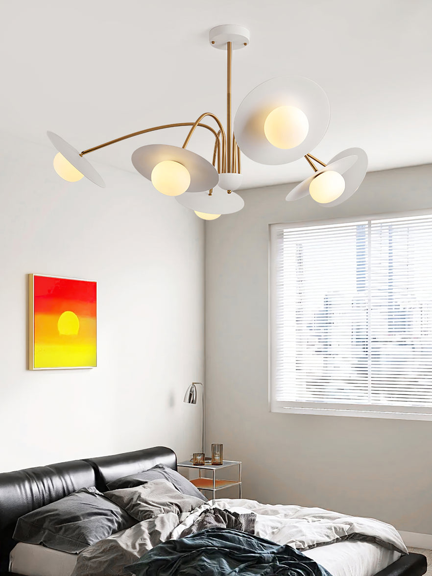 Lustra Chandelier avec Champignon Inspiré de l'Art Déco - Neutralighting
