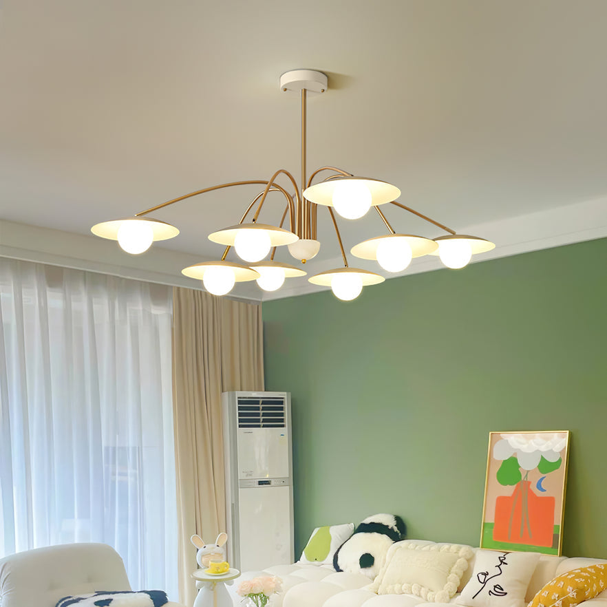 Lustra Chandelier avec Champignon Inspiré de l'Art Déco - Neutralighting