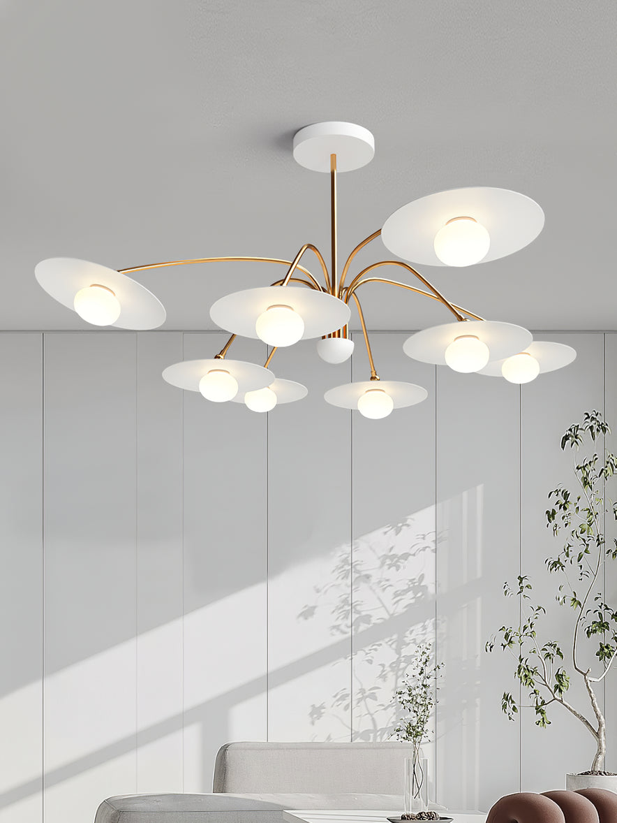 Lustra Chandelier avec Champignon Inspiré de l'Art Déco - Neutralighting