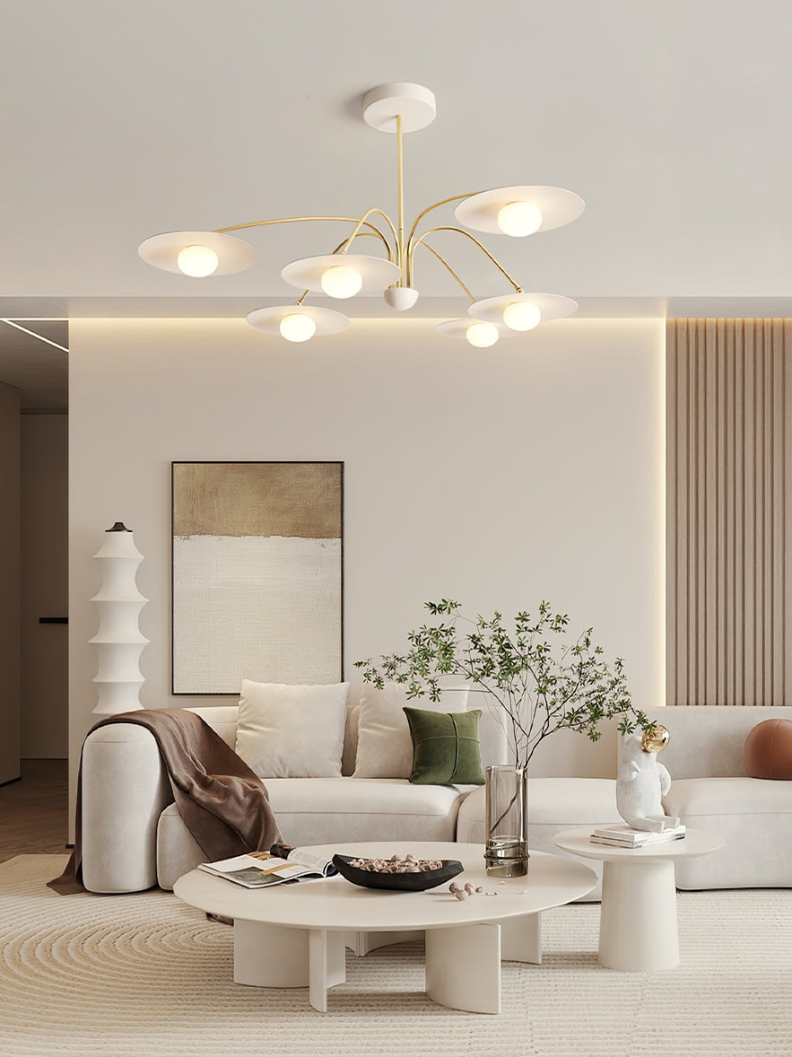 Lustra Chandelier avec Champignon Inspiré de l'Art Déco - Neutralighting