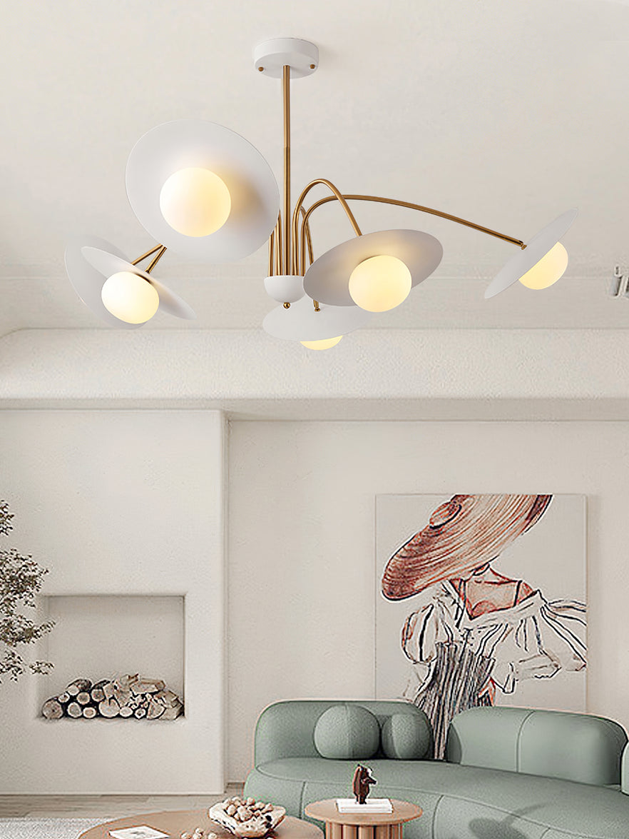 Lustra Chandelier avec Champignon Inspiré de l'Art Déco - Neutralighting