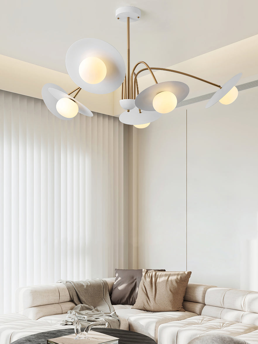 Lustra Chandelier avec Champignon Inspiré de l'Art Déco - Neutralighting
