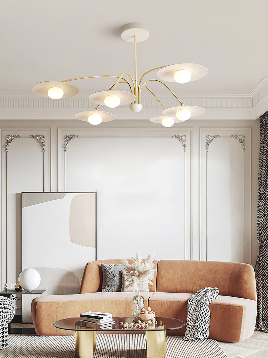 Lustra Chandelier avec Champignon Inspiré de l'Art Déco - Neutralighting