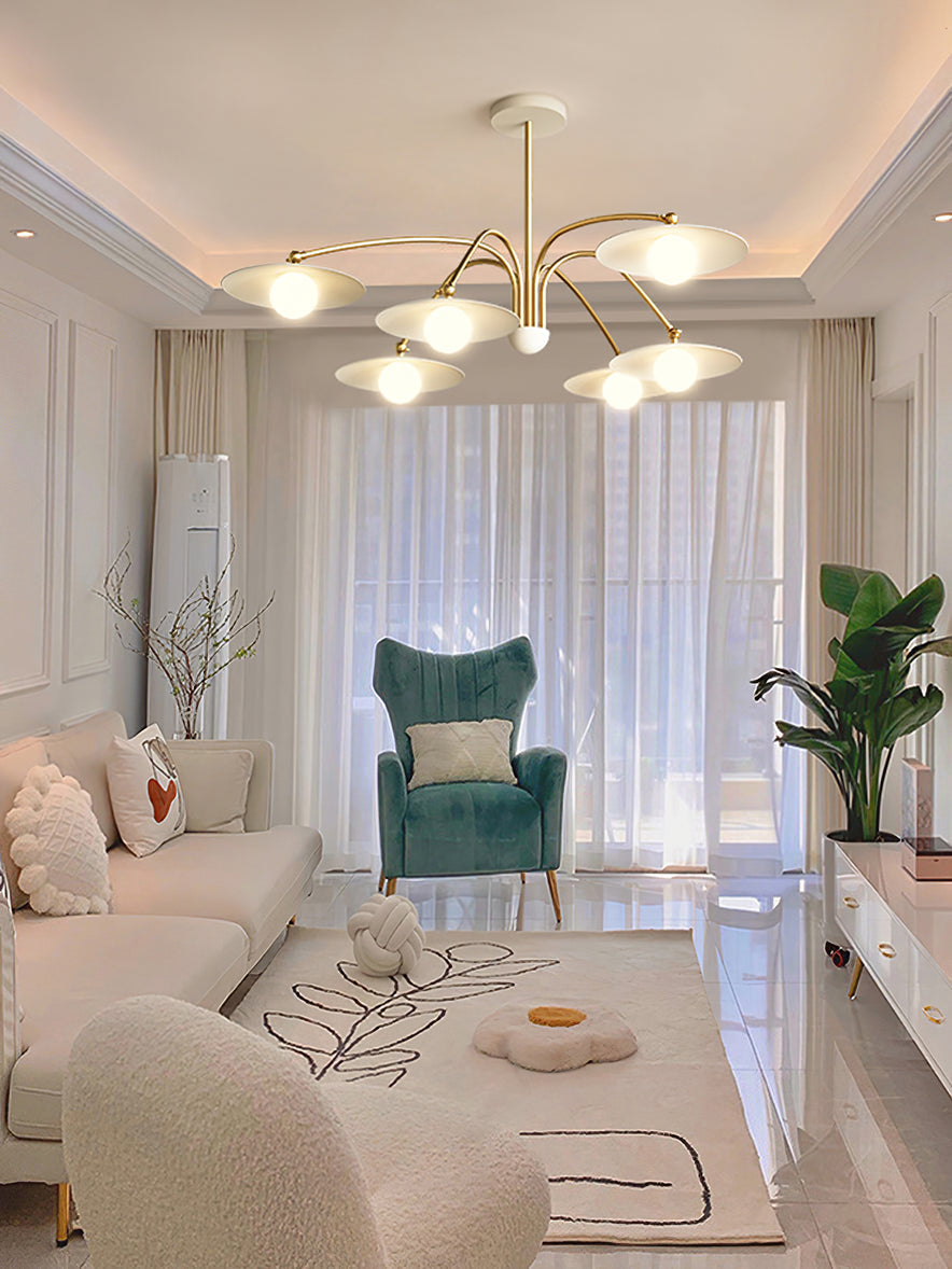 Lustra Chandelier avec Champignon Inspiré de l'Art Déco - Neutralighting