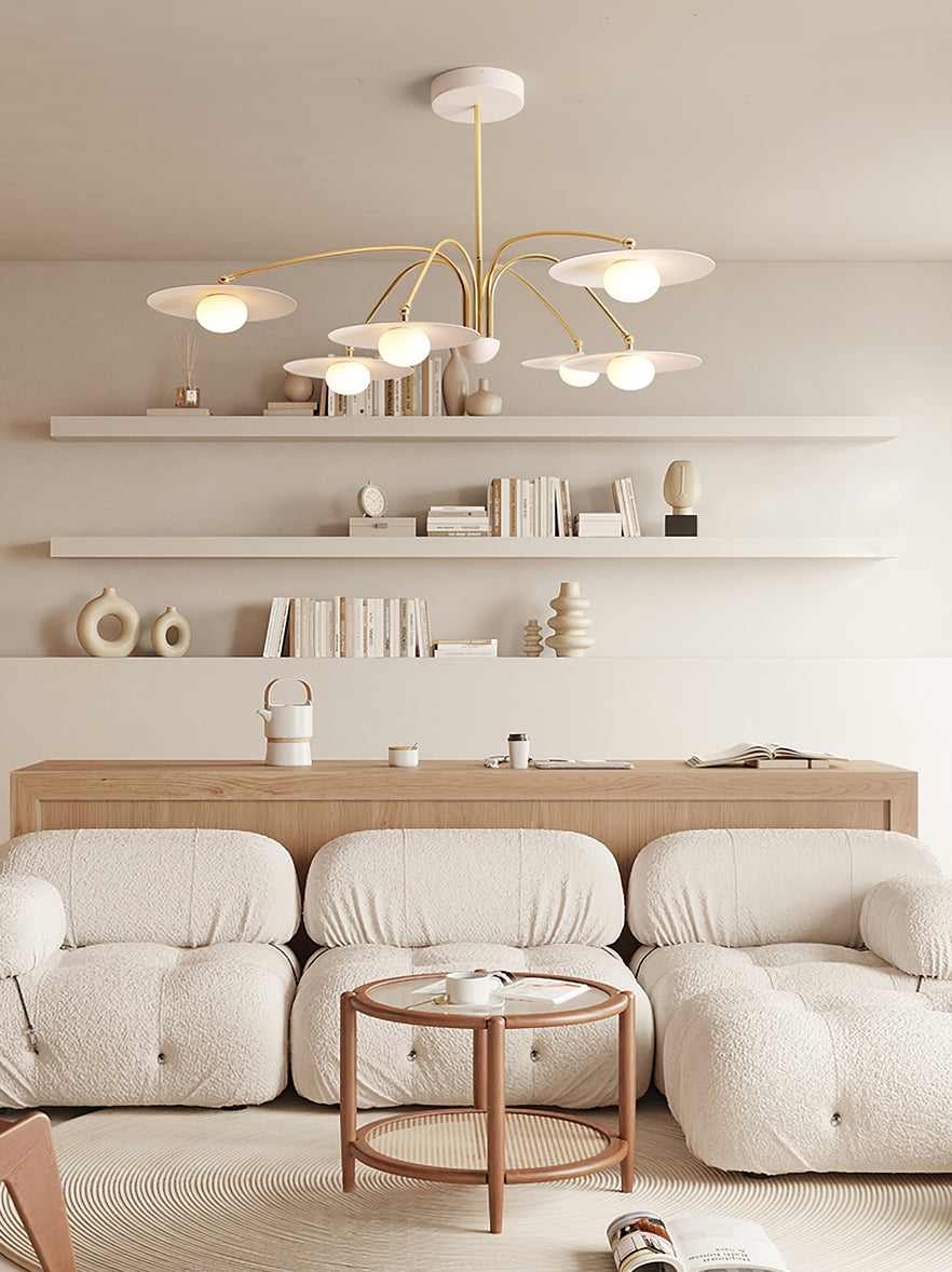 Lustra Chandelier avec Champignon Inspiré de l'Art Déco - Neutralighting