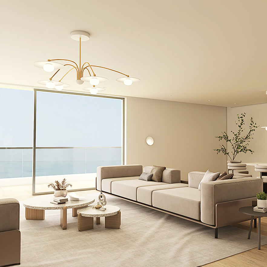 Lustra Chandelier avec Champignon Inspiré de l'Art Déco - Neutralighting