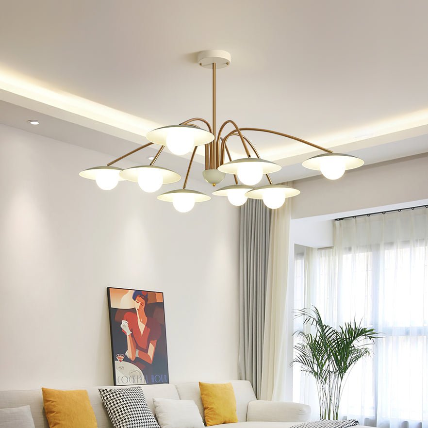 Lustra Chandelier avec Champignon Inspiré de l'Art Déco - Neutralighting