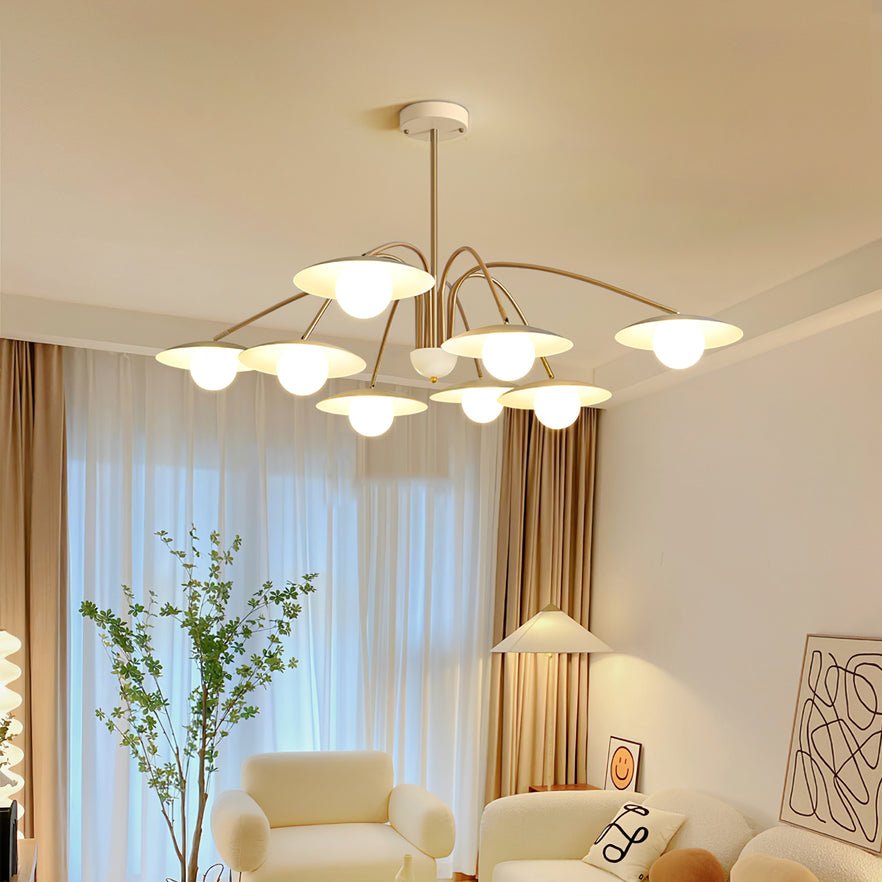 Lustra Chandelier avec Champignon Inspiré de l'Art Déco - Neutralighting