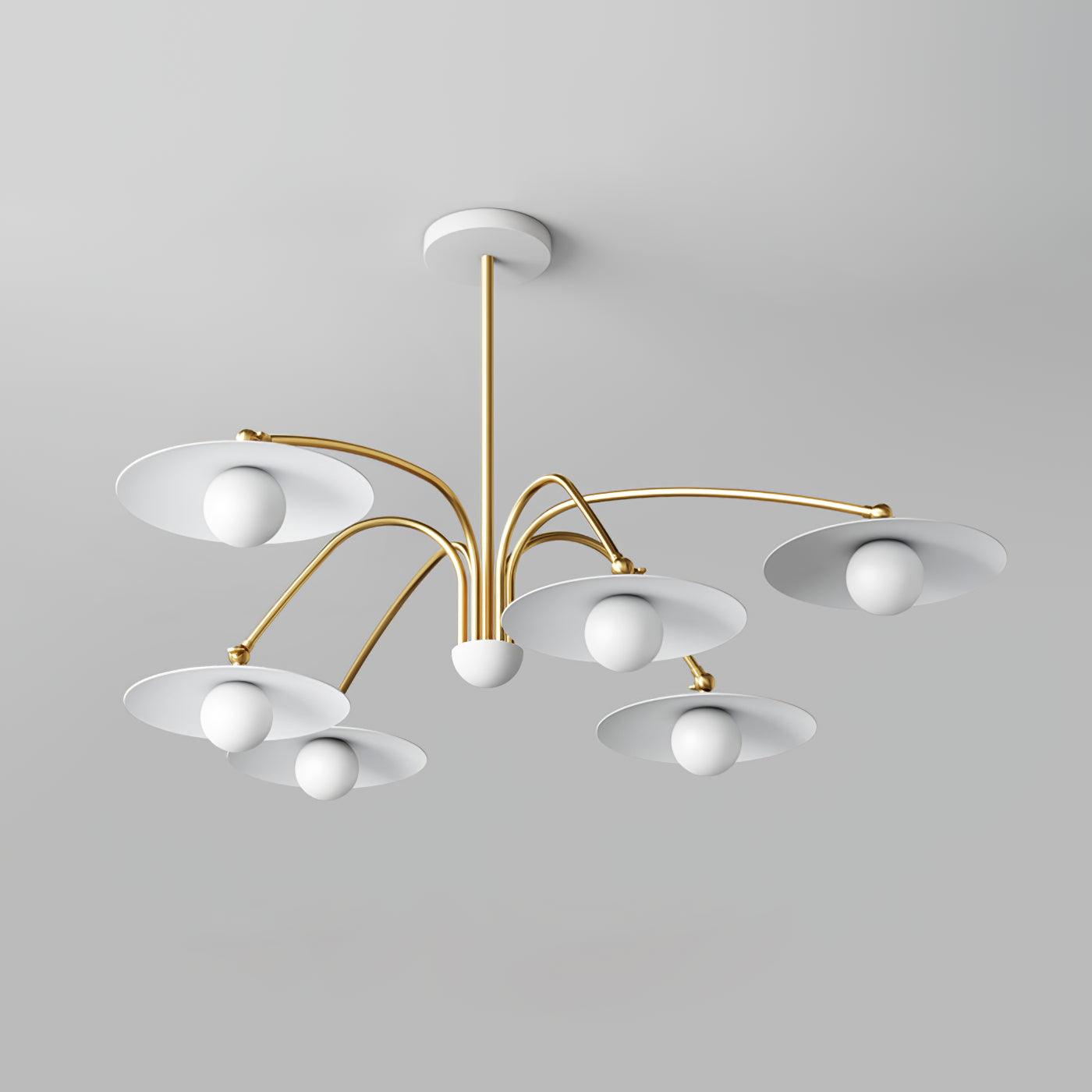 Lustra Chandelier avec Champignon Inspiré de l'Art Déco - Neutralighting