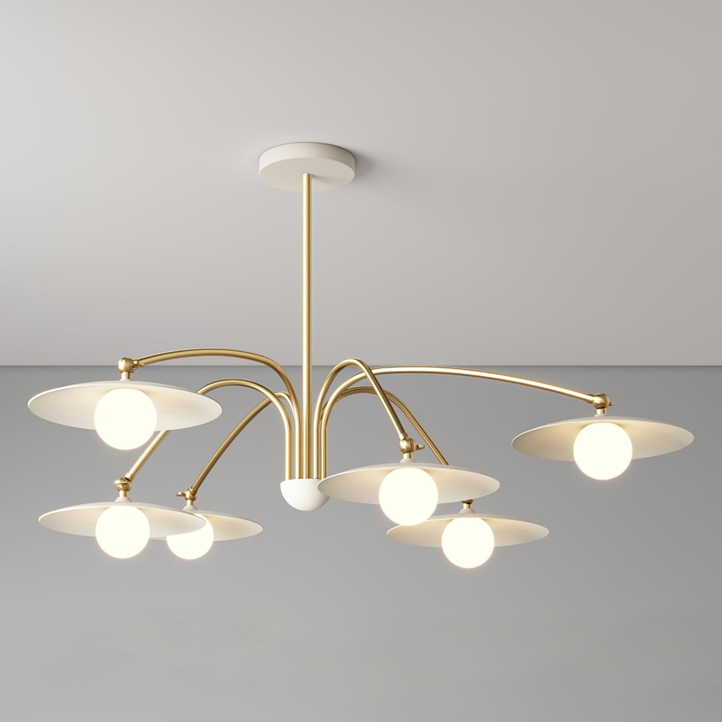 Lustra Chandelier avec Champignon Inspiré de l'Art Déco - Neutralighting