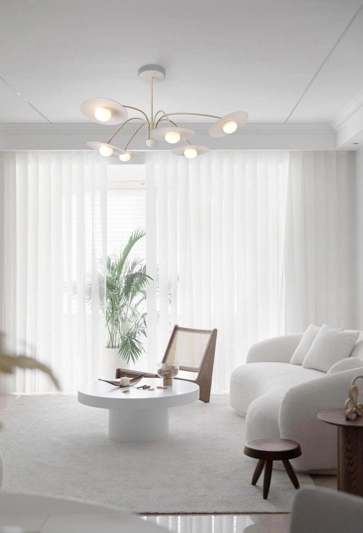 Lustra Chandelier avec Champignon Inspiré de l'Art Déco - Neutralighting