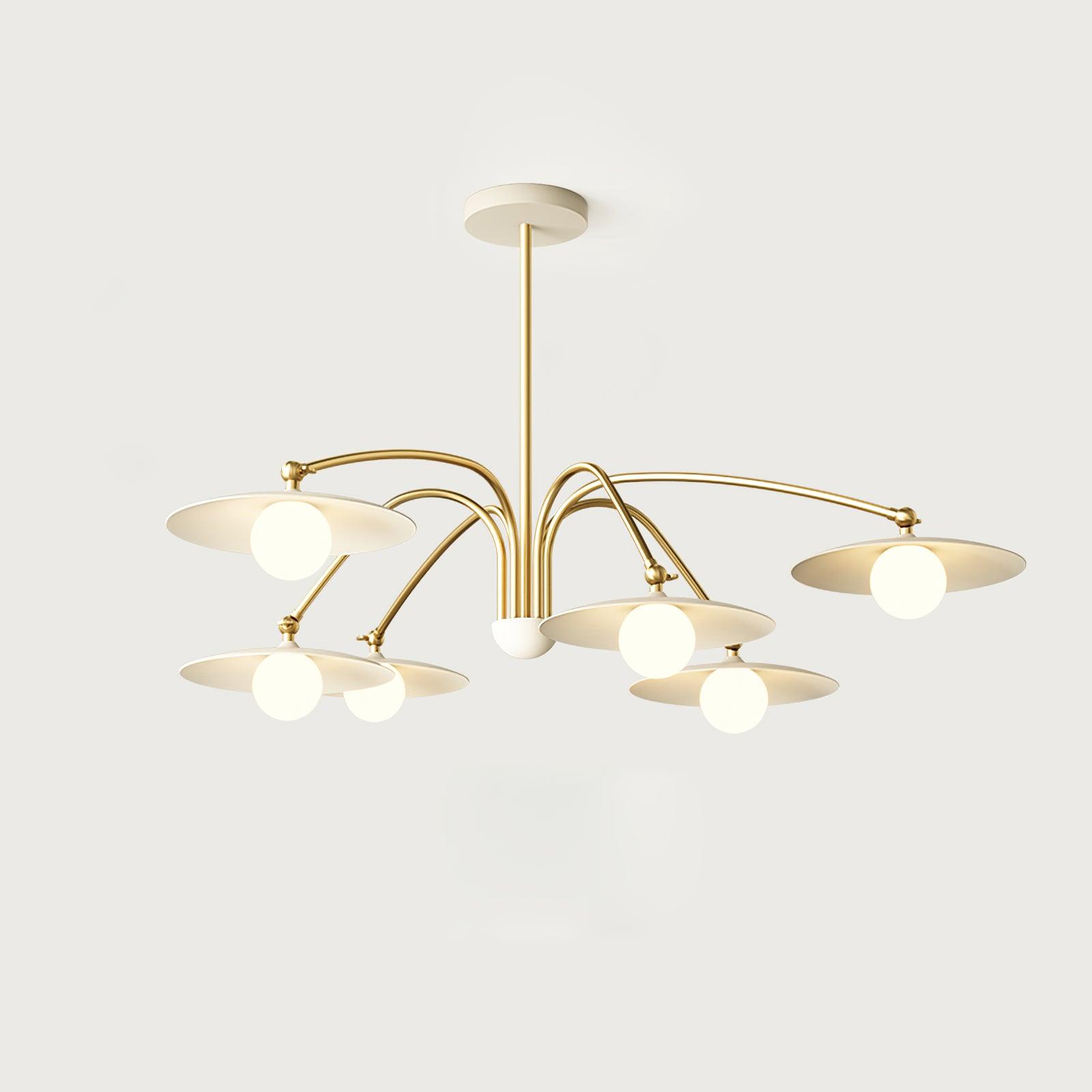 Lustra Chandelier avec Champignon Inspiré de l'Art Déco - Neutralighting