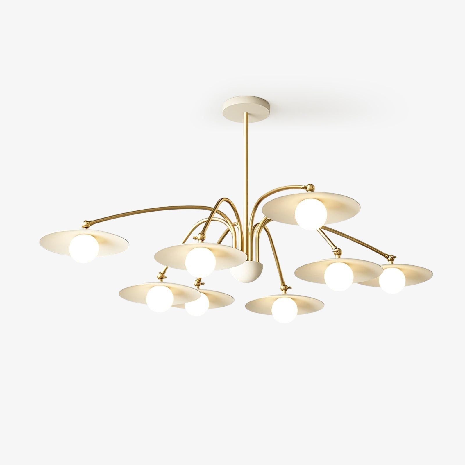 Lustra Chandelier avec Champignon Inspiré de l'Art Déco - Neutralighting