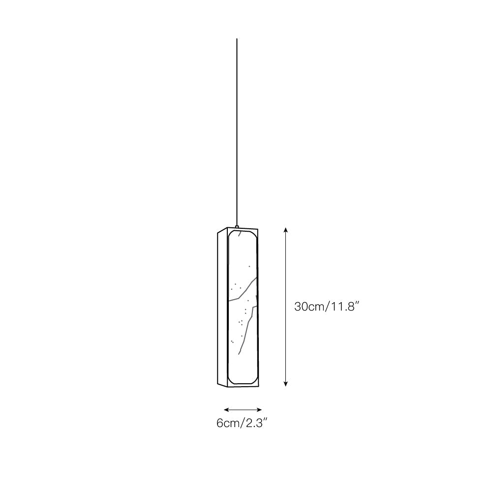 Gleam Lumière de Suspension Moderne Minimaliste en Laiton et Albâtre - Neutralighting