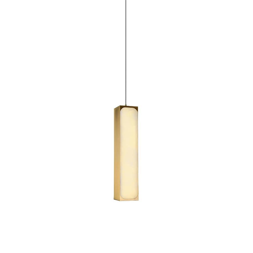 Gleam Lumière de Suspension Moderne Minimaliste en Laiton et Albâtre - Neutralighting