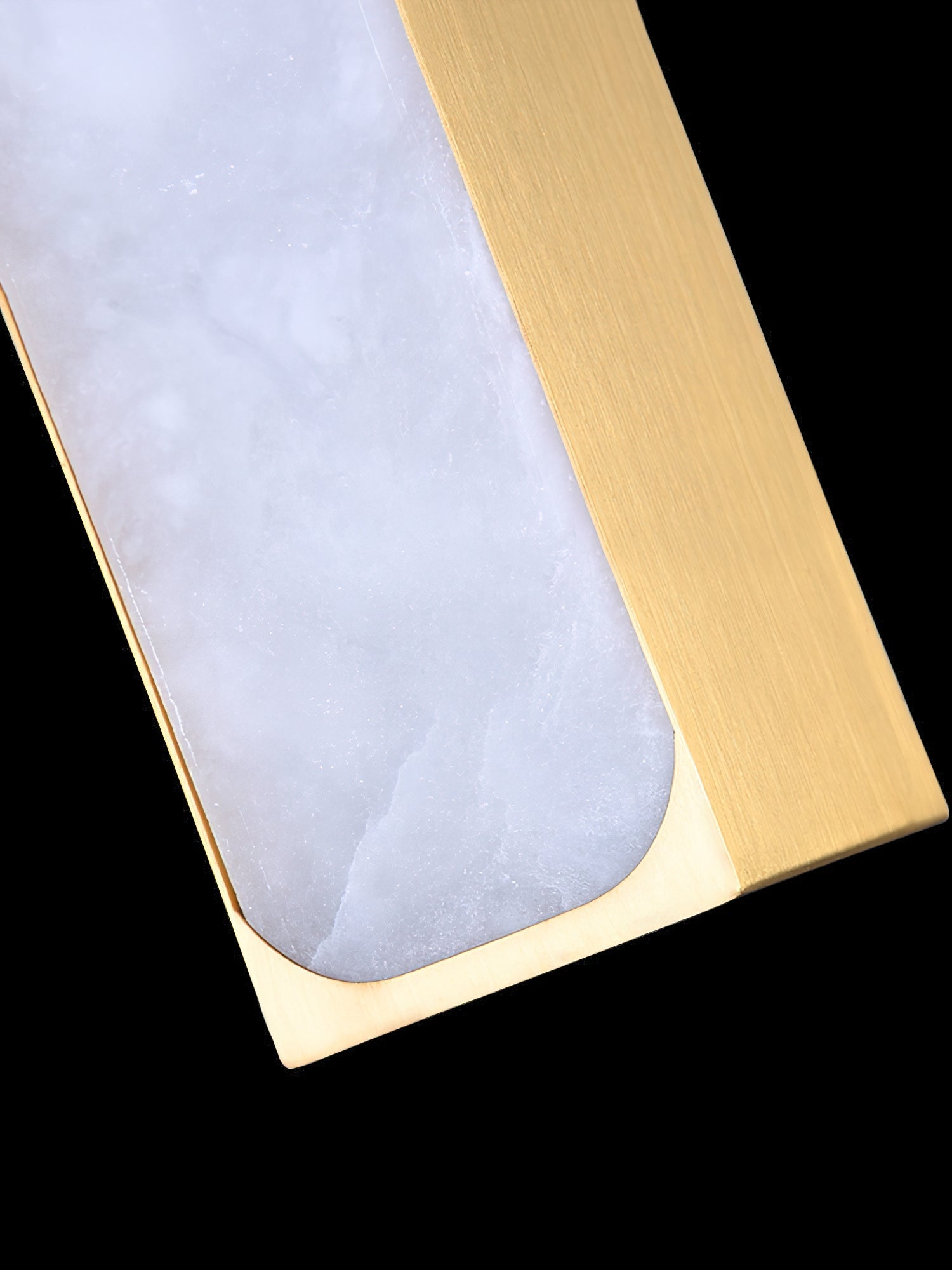 Gleam Lumière de Suspension Moderne Minimaliste en Laiton et Albâtre - Neutralighting