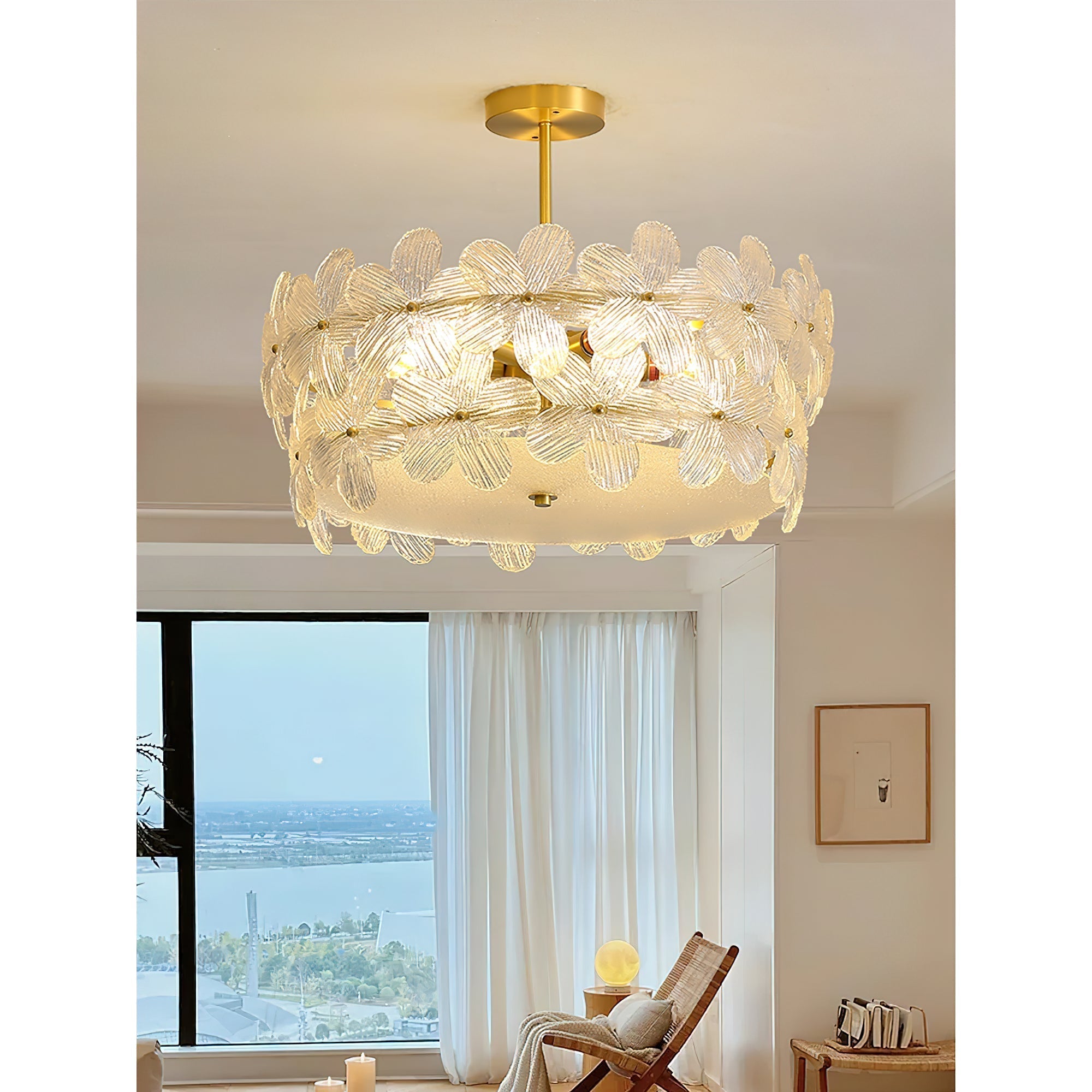 Kite Chandelier en Métal Verre Postmoderne Luxueux d'Art Unique - Neutralighting