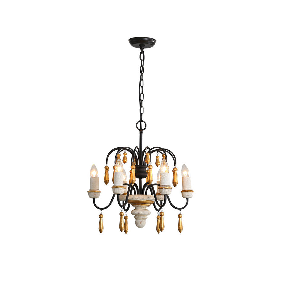 Noble Niche Chandelier en Bois et Métal Vintage - Neutralighting
