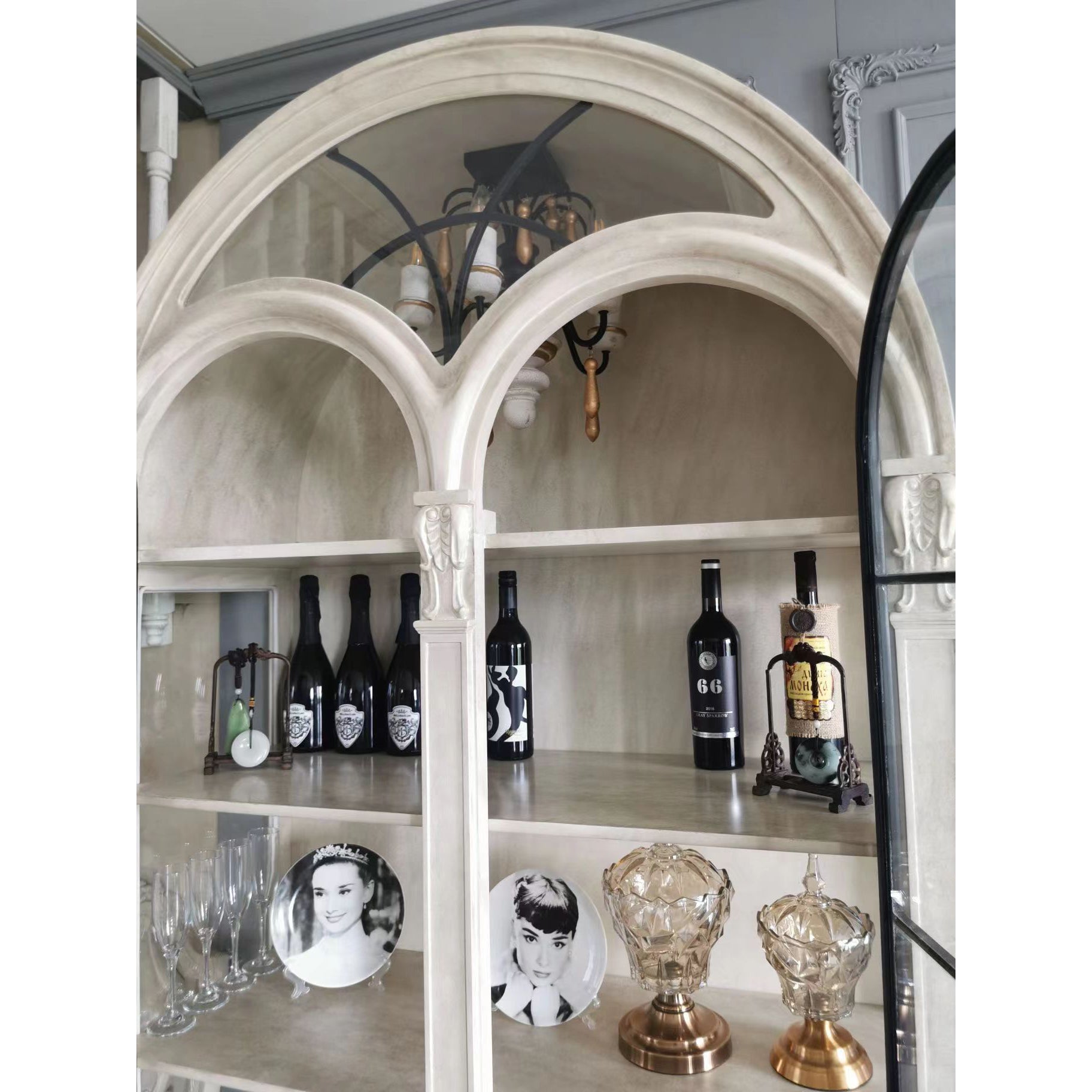 Noble Niche Chandelier en Bois et Métal Vintage - Neutralighting