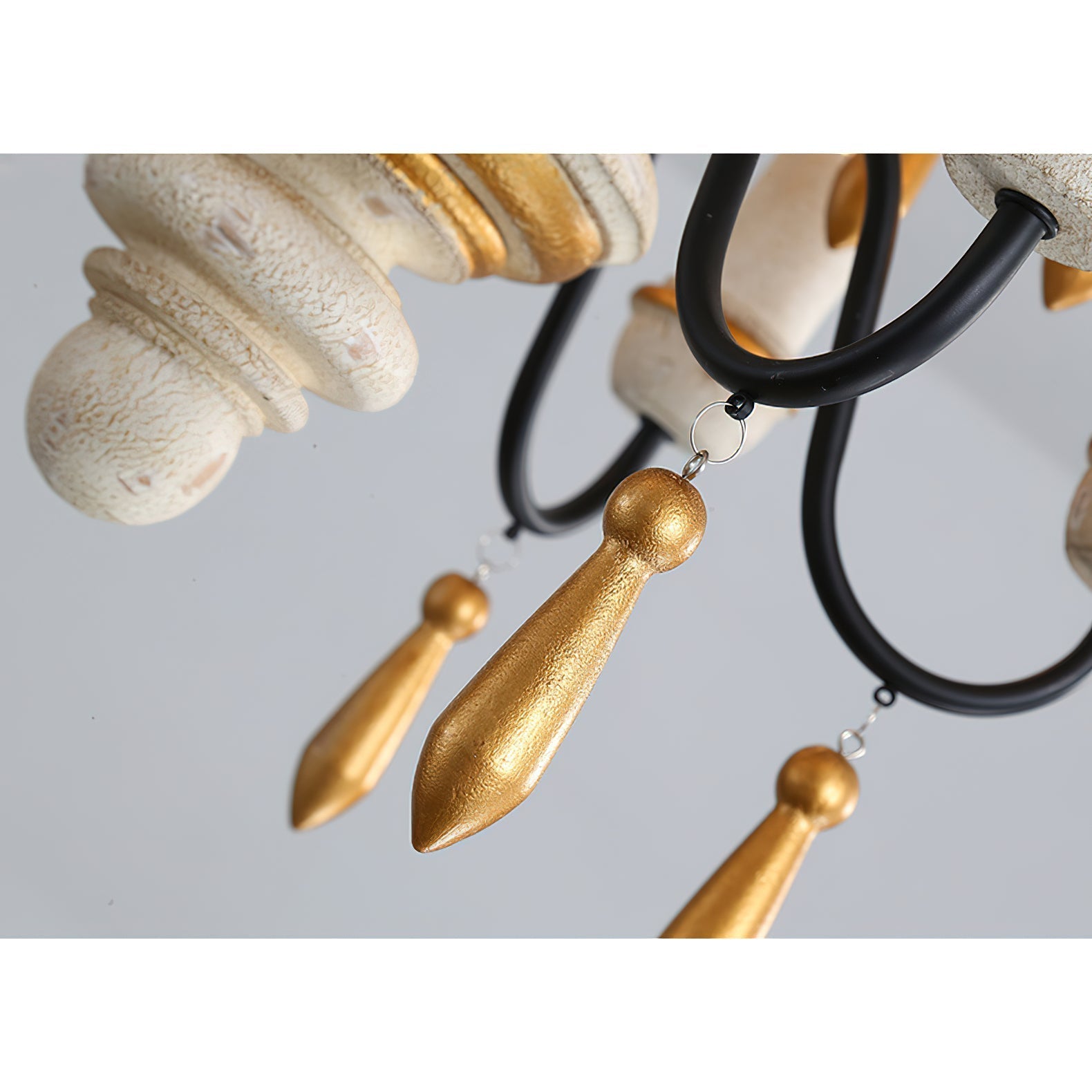 Noble Niche Chandelier en Bois et Métal Vintage - Neutralighting