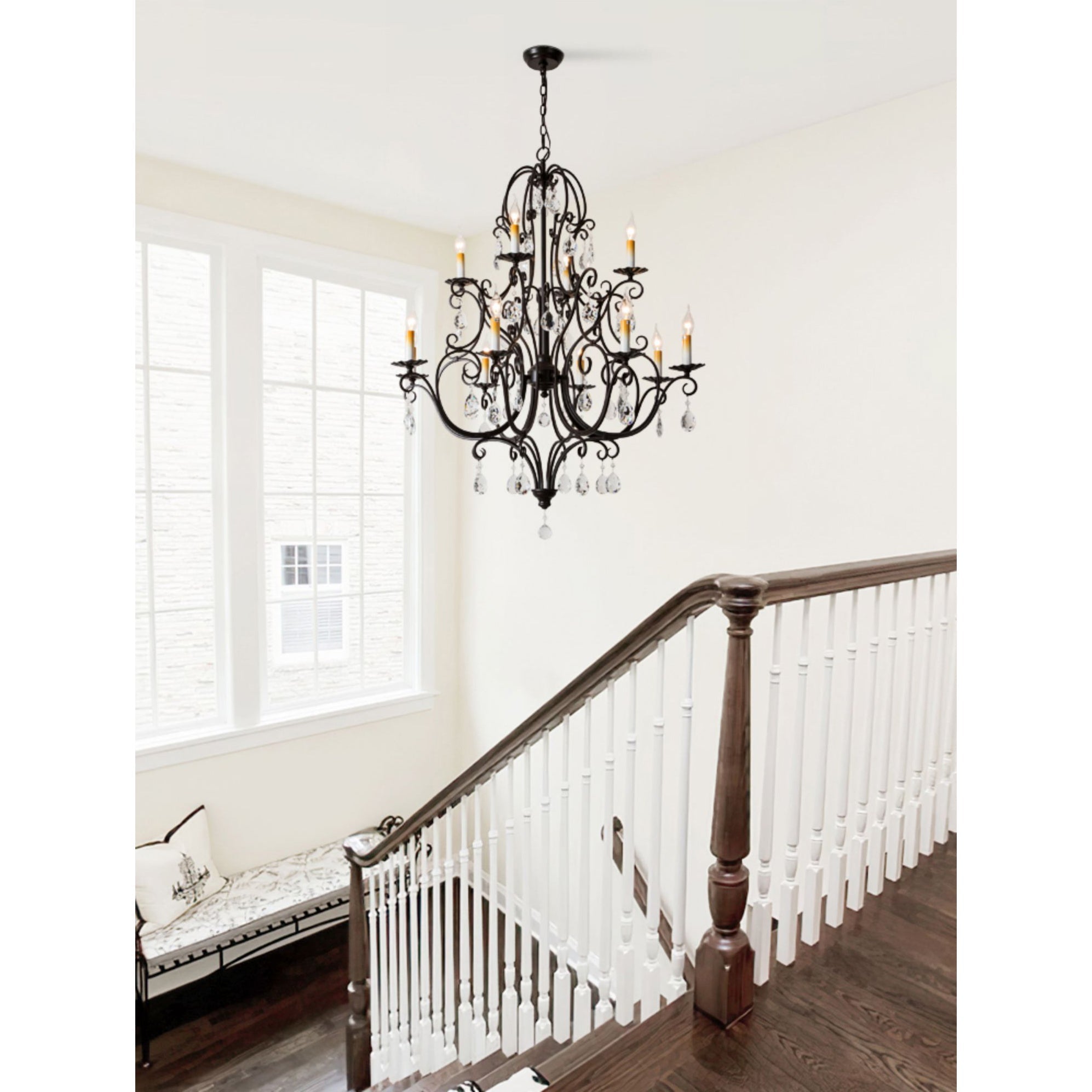 Blend Tiered Postmodern Luxury Metal Crystal Chandelier - Lamp Copper