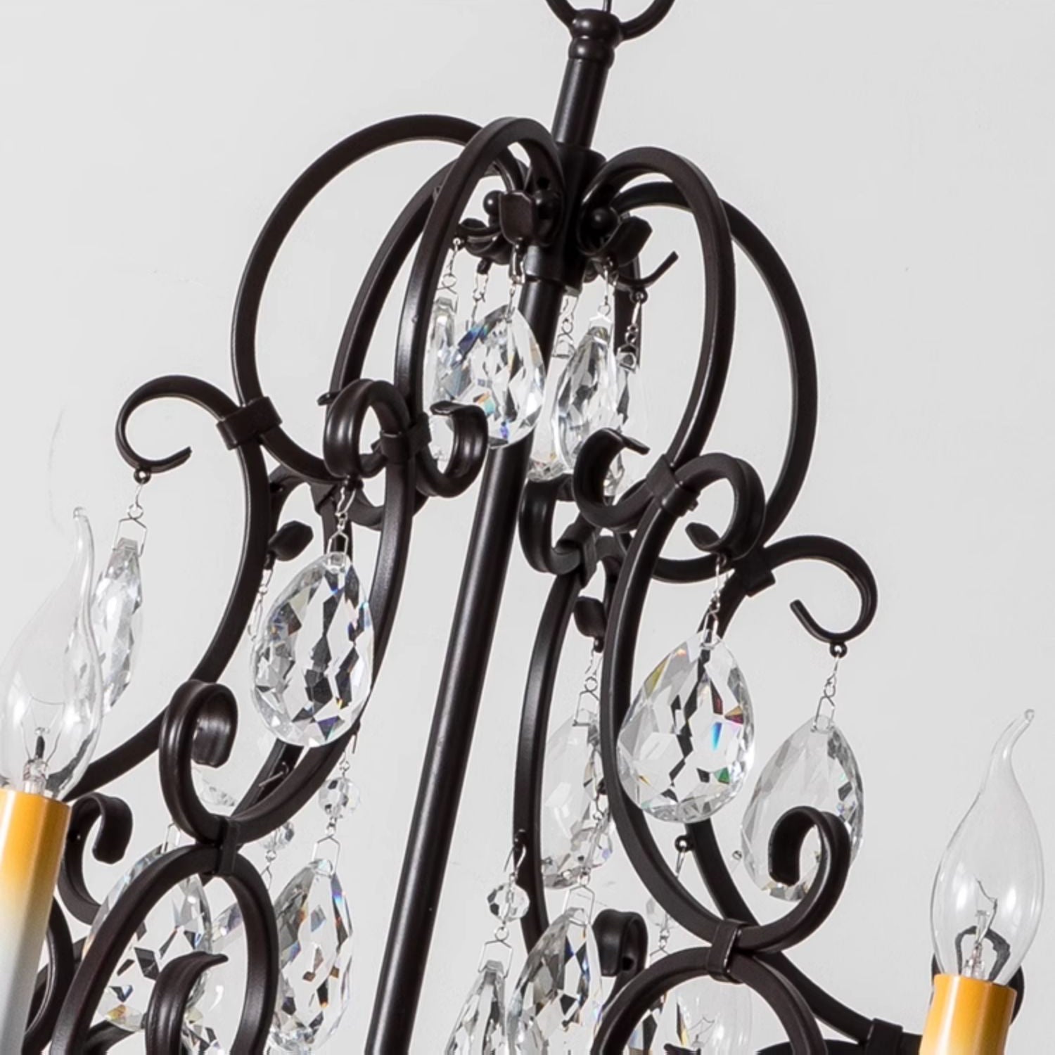 Blend Tiered Postmodern Luxury Metal Crystal Chandelier - Lamp Copper