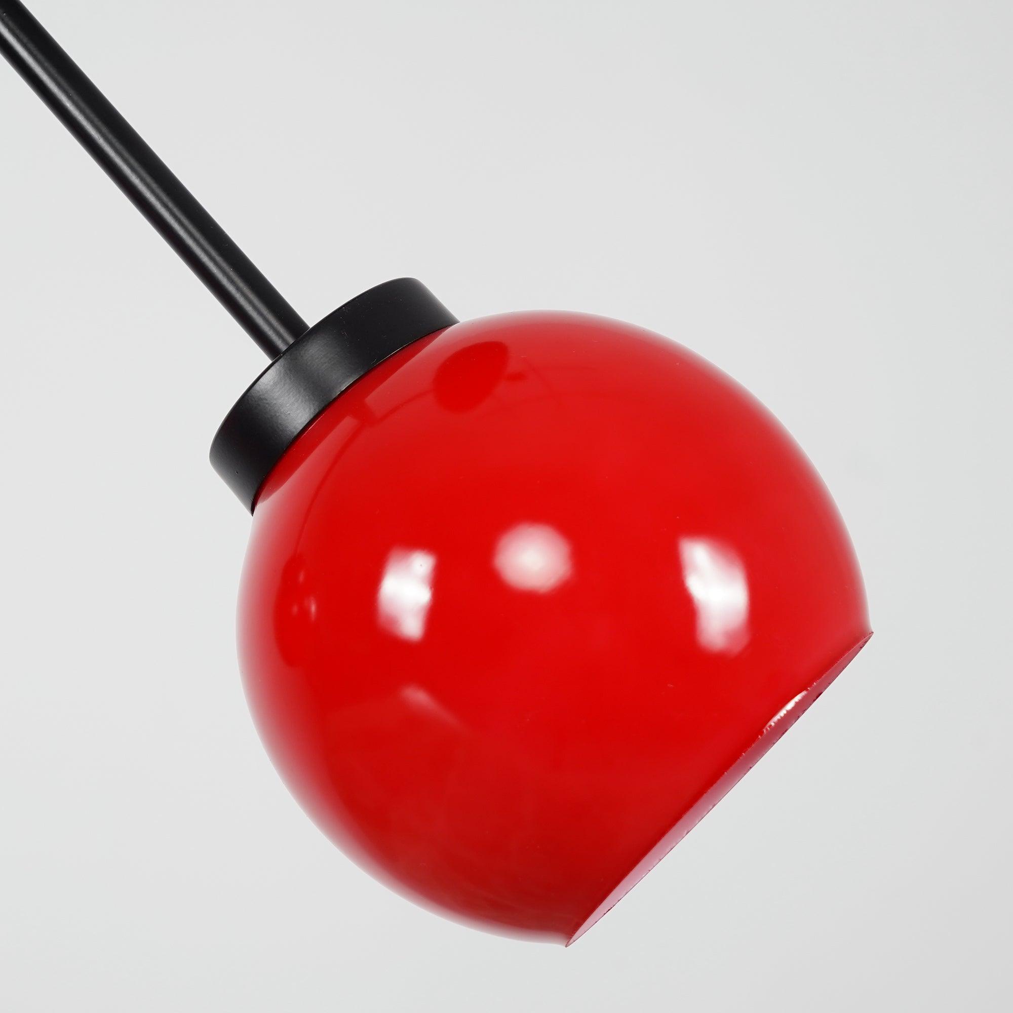 Valentina Suspension Cerise Design LED Métal/Verre Rouge/Noir/Blanc/Or Salon/Chambre - Neutralighting