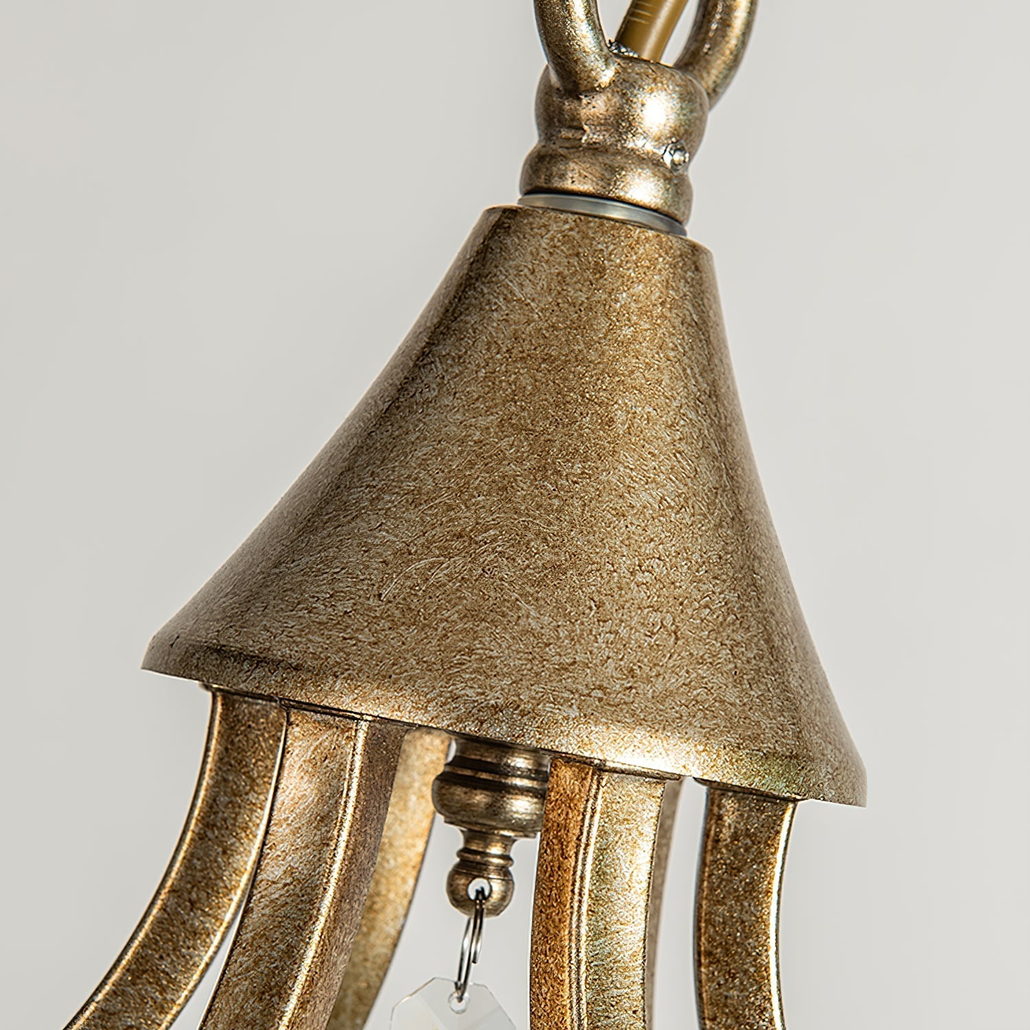 Breathe Luxury Vintage Brass Metal Crystal Chandelier - Lamp Copper
