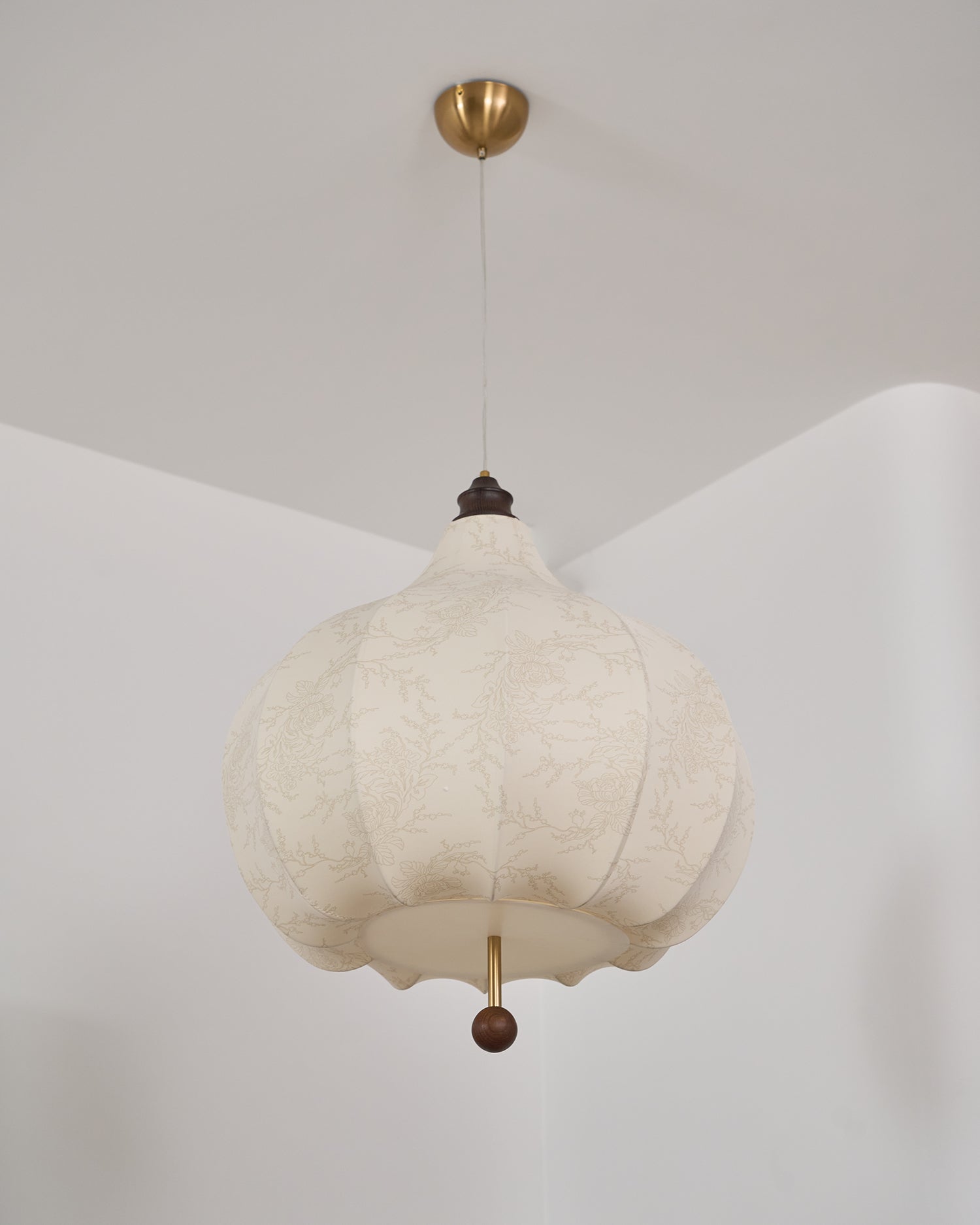 Orbitio Suspension Tissu Bois - Neutralighting