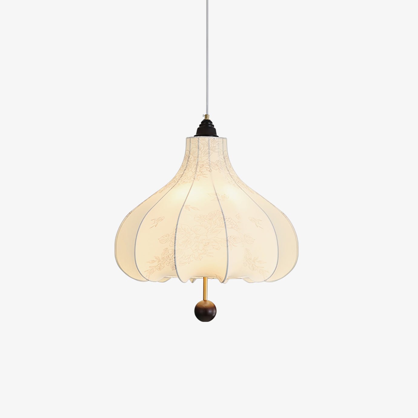 Orbitio Suspension Tissu Bois - Neutralighting