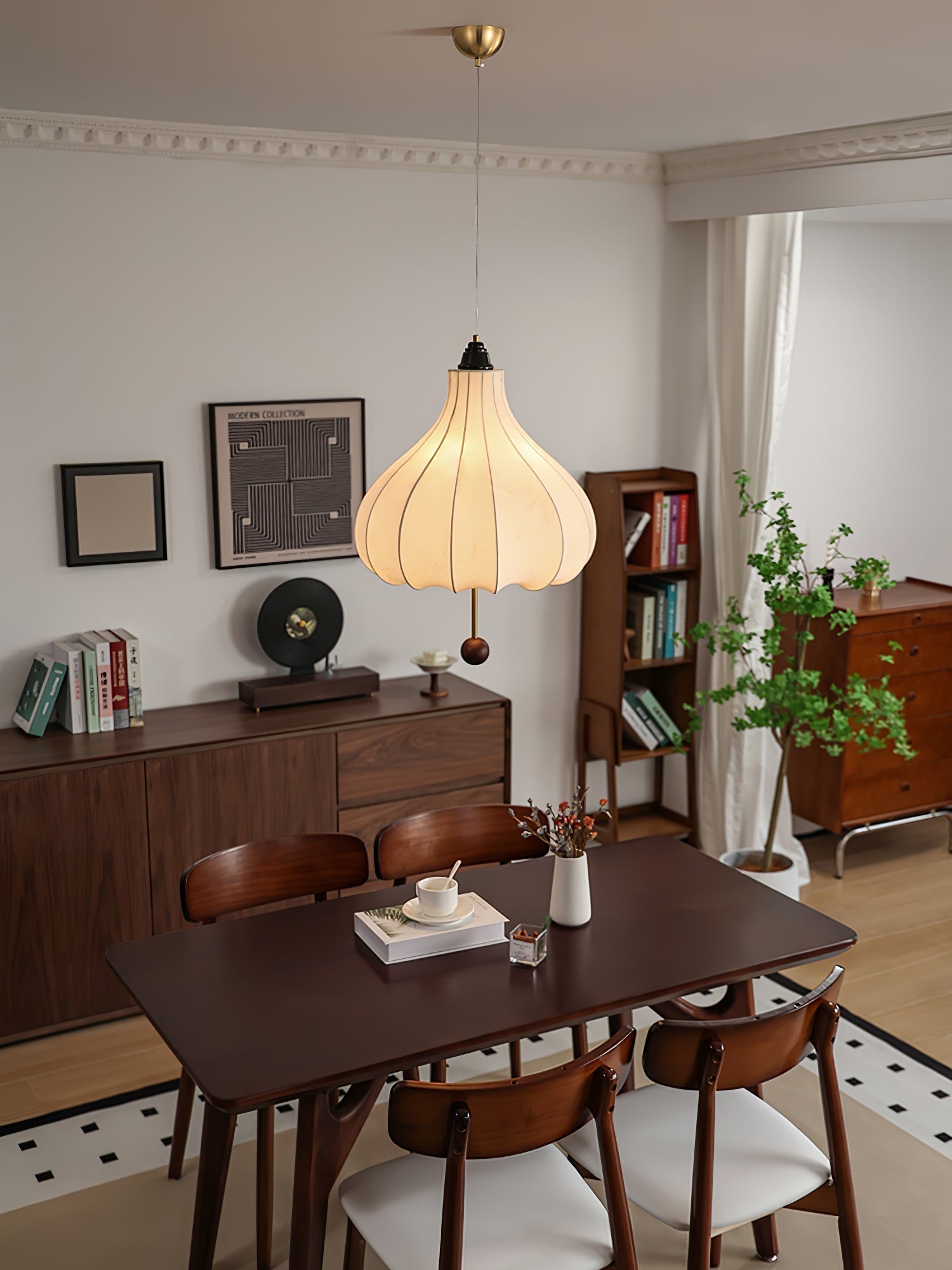 Orbitio Suspension Tissu Bois - Neutralighting