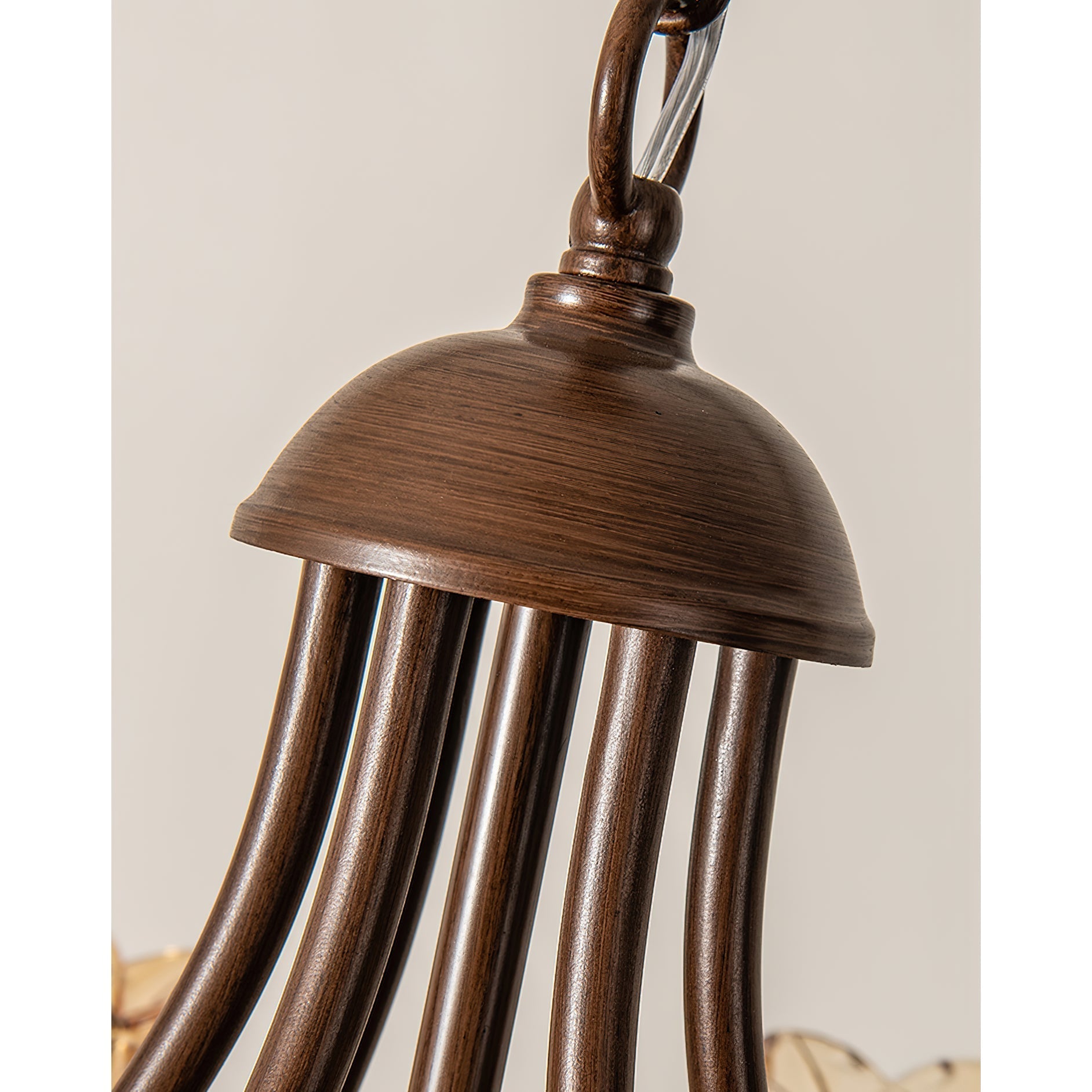 Brume Lustre Vintage Industriel Métal Verre Ambre - Neutralighting