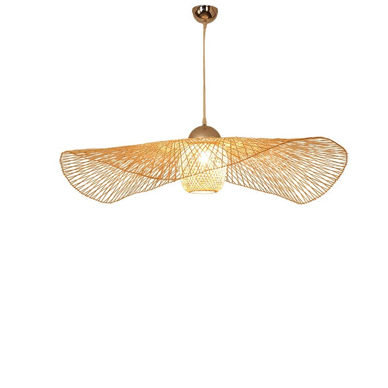 Ritta Suspension Rond Vintage, Bambou/Bois, Bois, Salon - Neutralighting