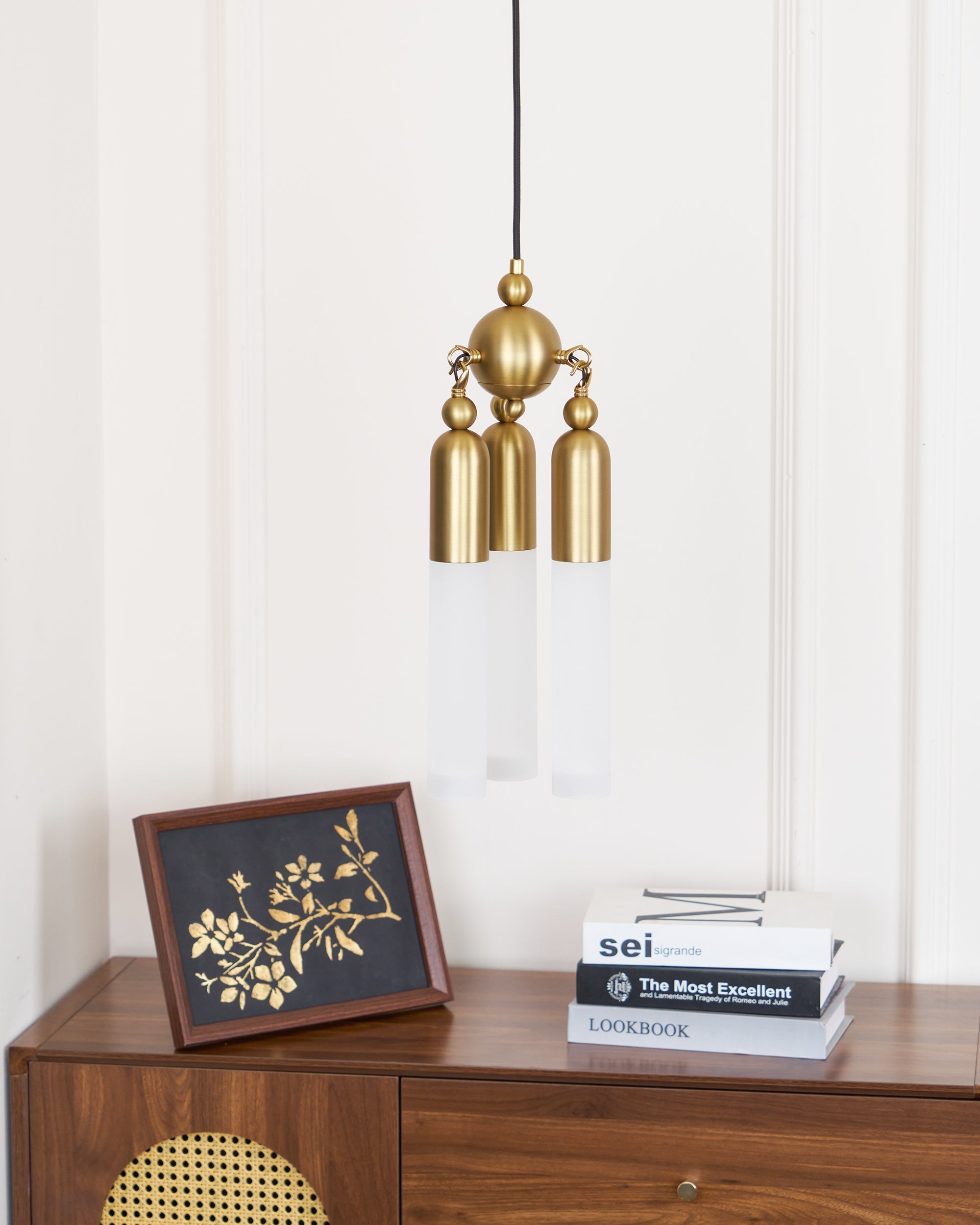 Tilt Modern Minimalist Metal Acrylic Pendant Lamp - Lamp Copper