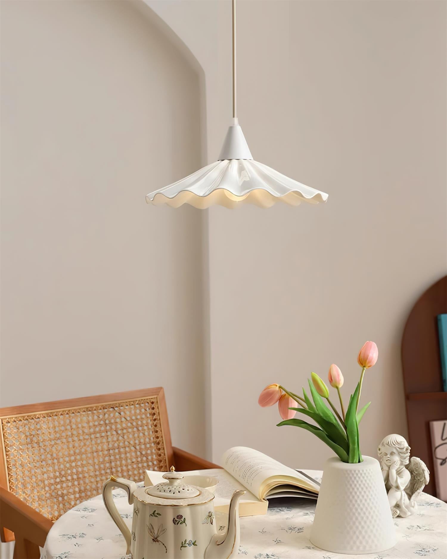 Rivora Lampe Pendante Céramique Blanche - Neutralighting