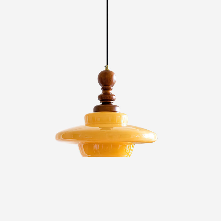 Drift Lampe Pendante Rétro Bois Noyer - Neutralighting
