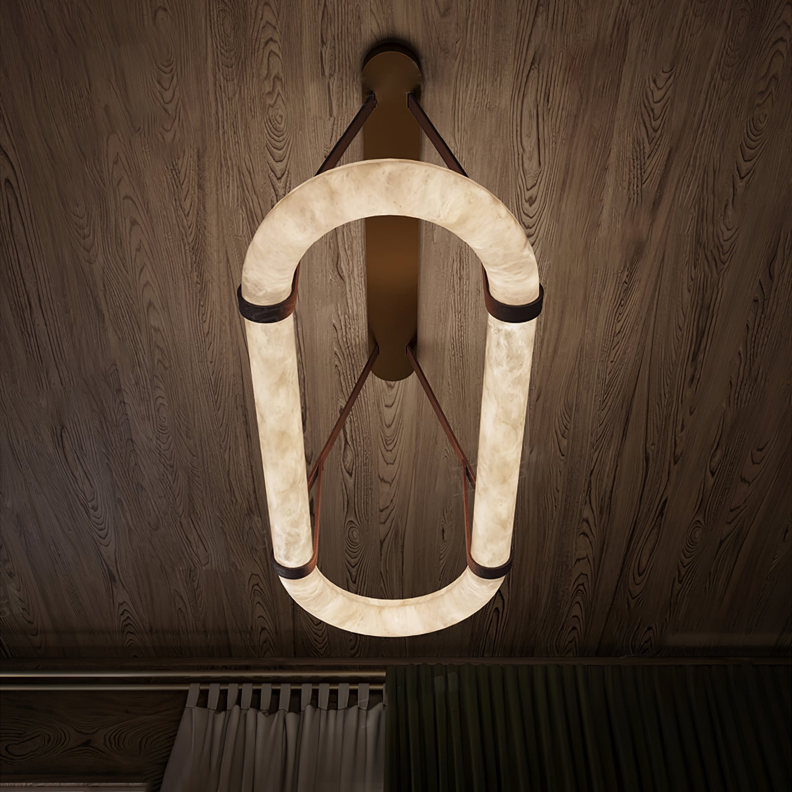 Vista Chandelier Métal Albâtre Art Minimaliste Moderne - Neutralighting