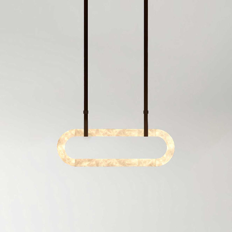 Vista Chandelier Métal Albâtre Art Minimaliste Moderne - Neutralighting