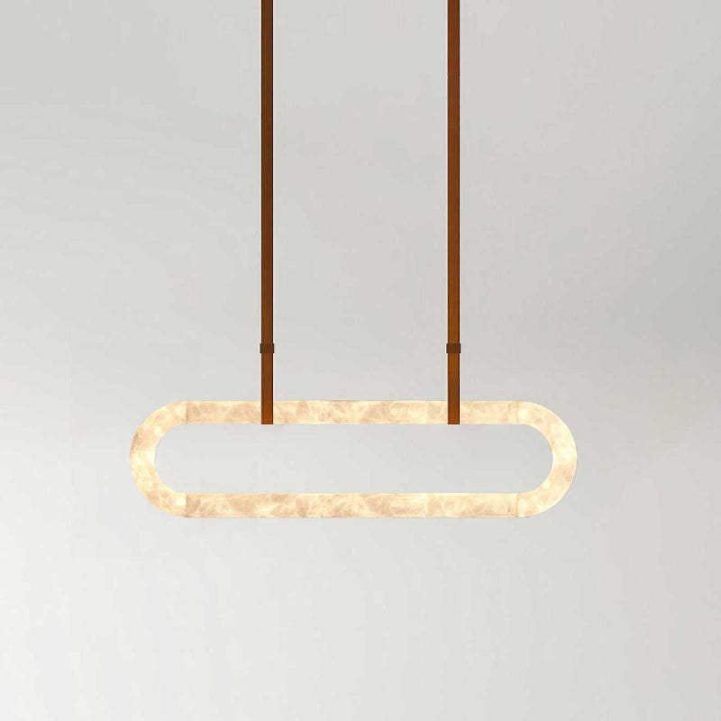 Vista Chandelier Métal Albâtre Art Minimaliste Moderne - Neutralighting