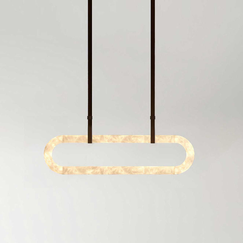 Vista Chandelier Métal Albâtre Art Minimaliste Moderne - Neutralighting