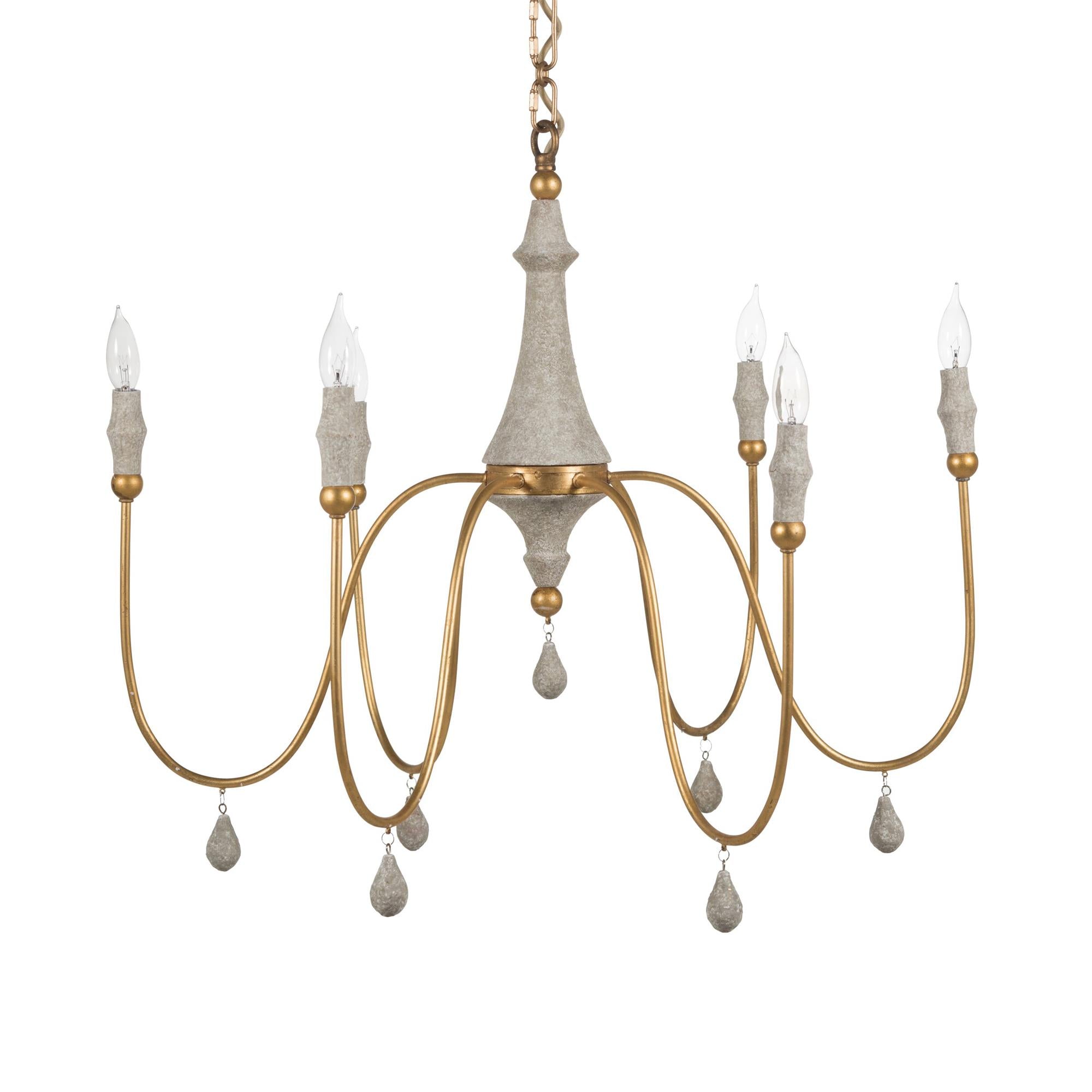 Arcad Chandelier Métal Bois Industriel Vintage - Neutralighting