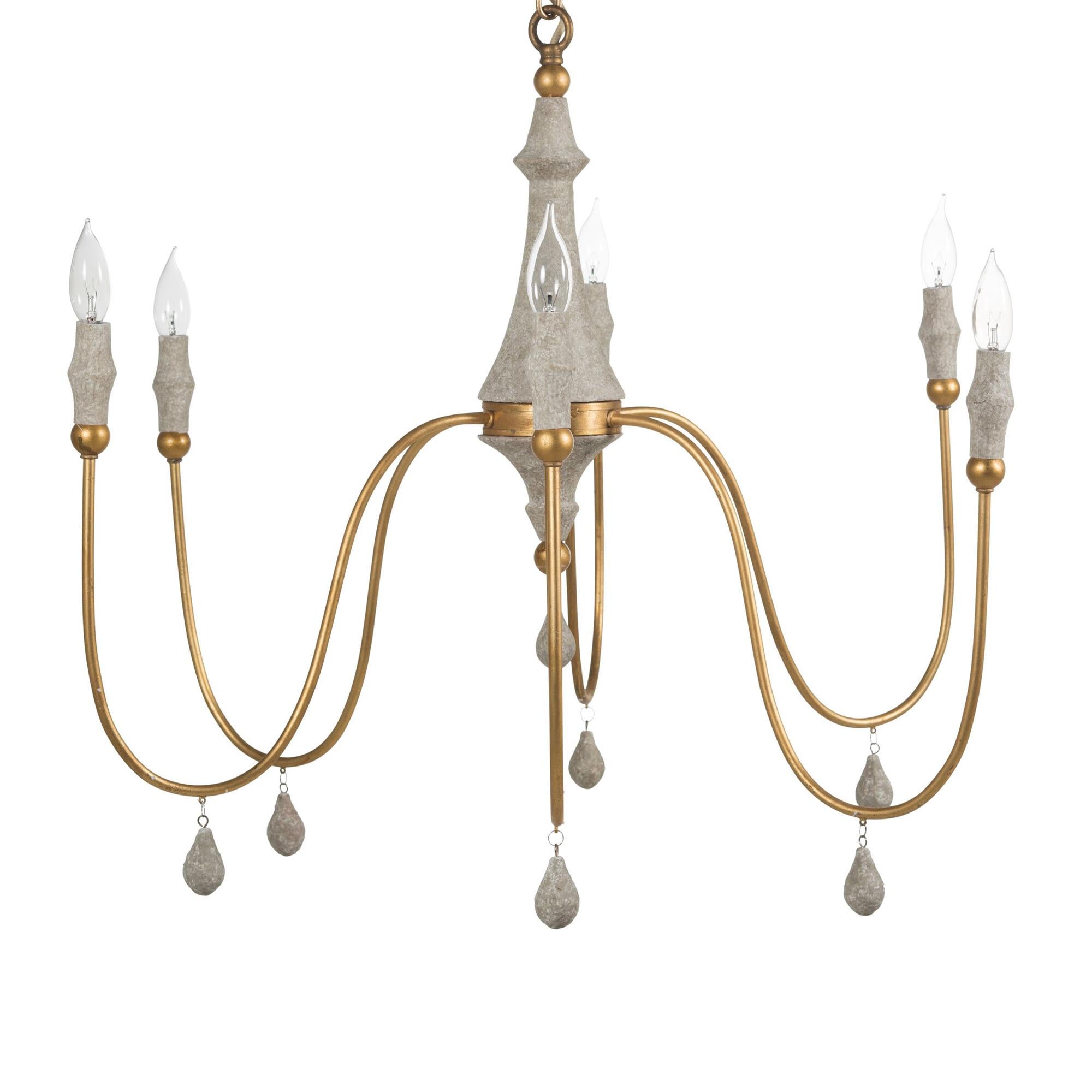 Arcad Chandelier Métal Bois Industriel Vintage - Neutralighting