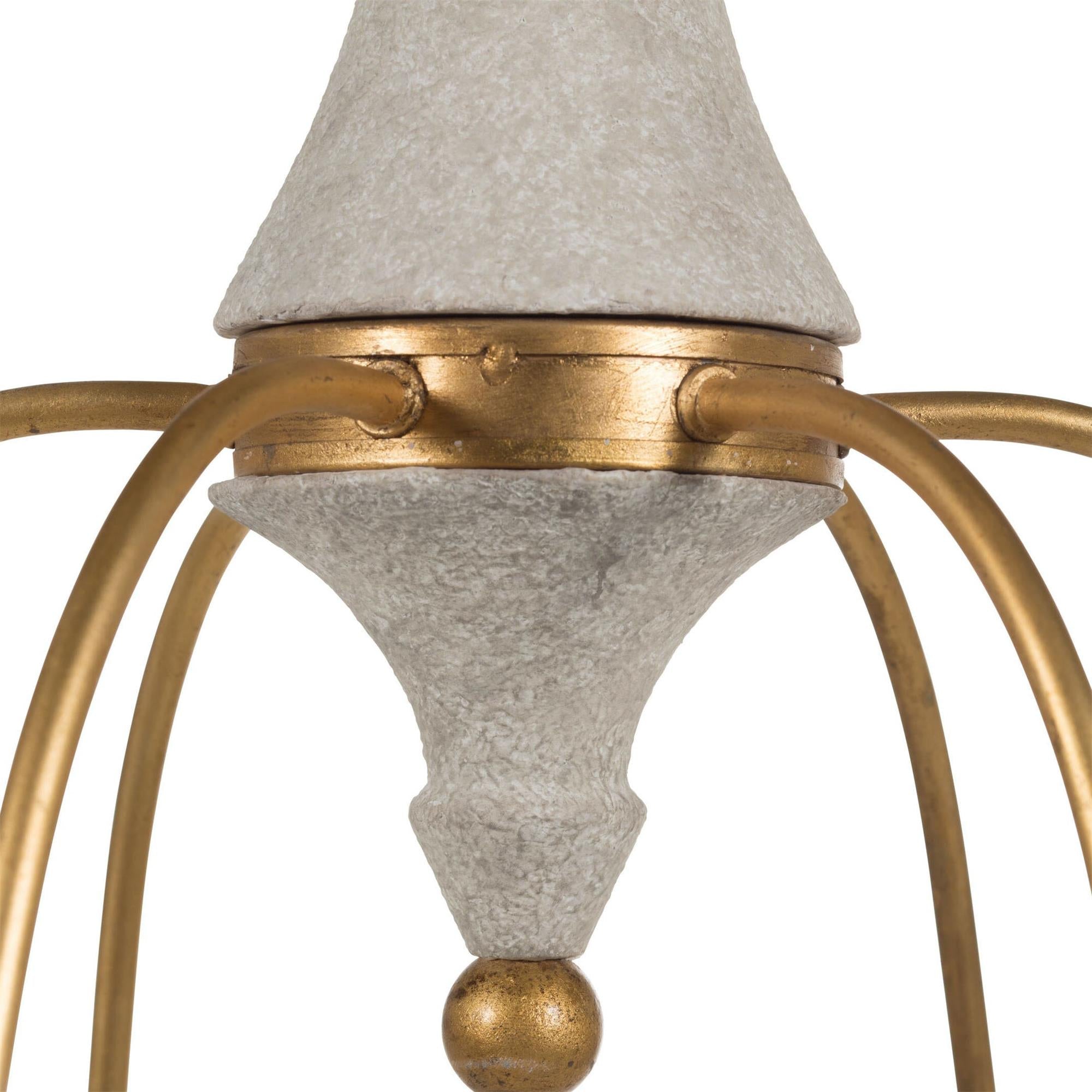 Arcad Chandelier Métal Bois Industriel Vintage - Neutralighting