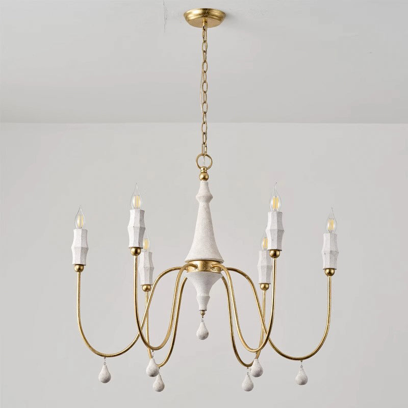Arcad Chandelier Métal Bois Industriel Vintage - Neutralighting