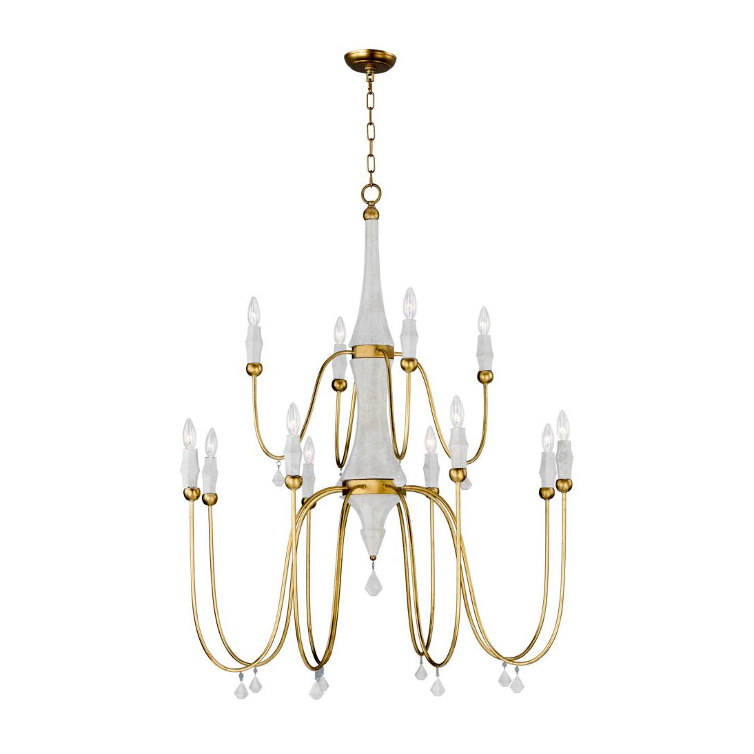 Arcad Chandelier Métal Bois Industriel Vintage - Neutralighting