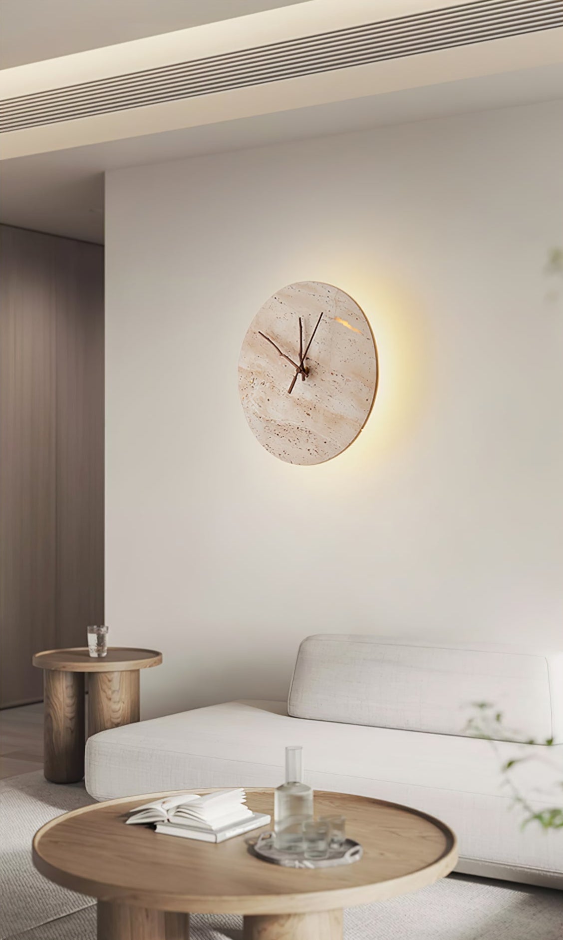 Volira Applique Murale Minimaliste Travertin - Neutralighting