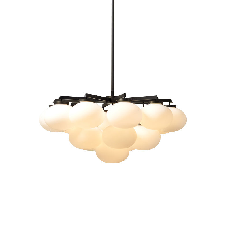 Edge Chandelier Métal Laiton Verre Élégance Premium - Neutralighting