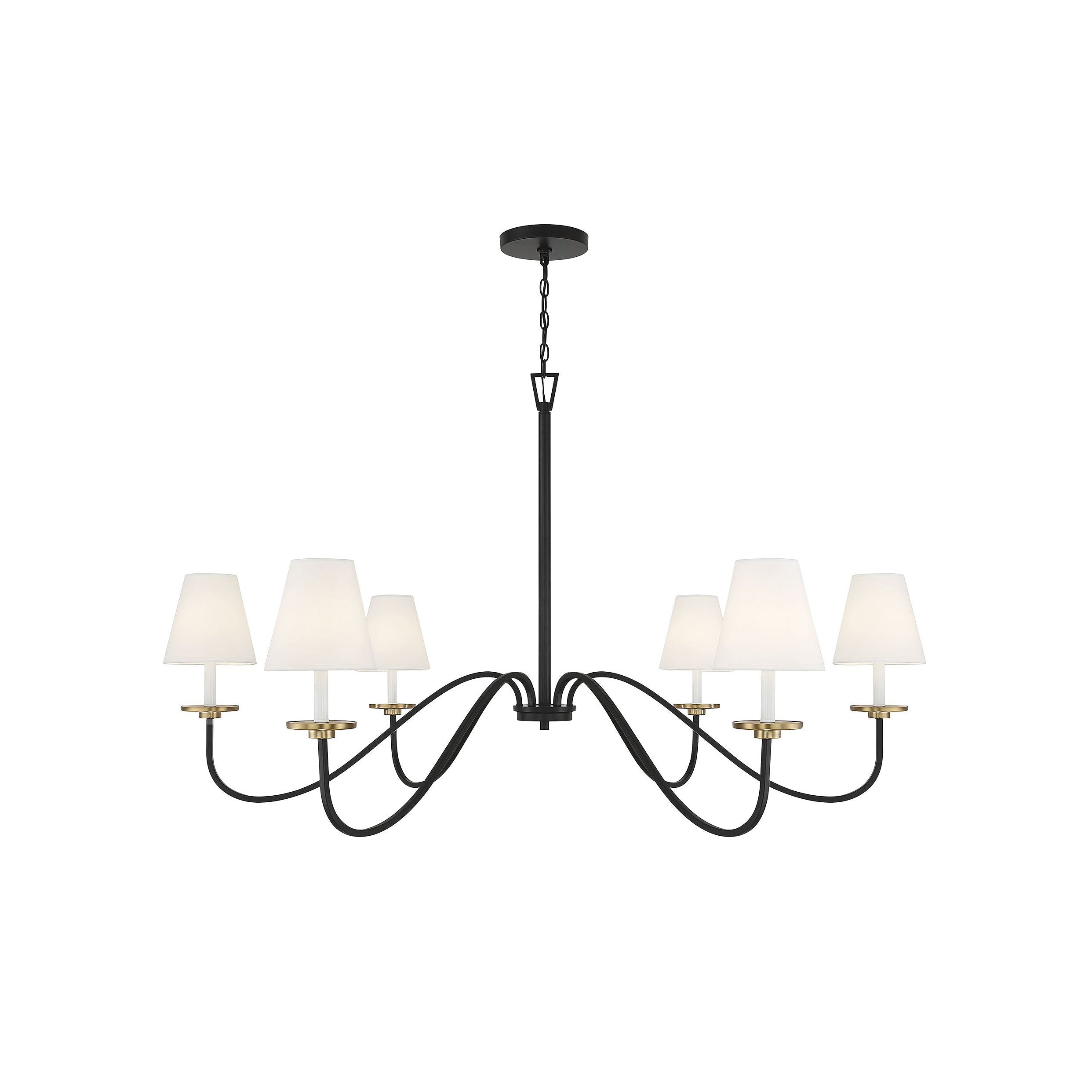 Flux Chandelier Métal Laiton Tissu Industriel Vintage - Neutralighting